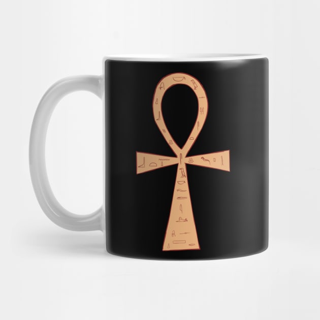 Ankh egyptian cross  hieroglyphic symbol by cypryanus